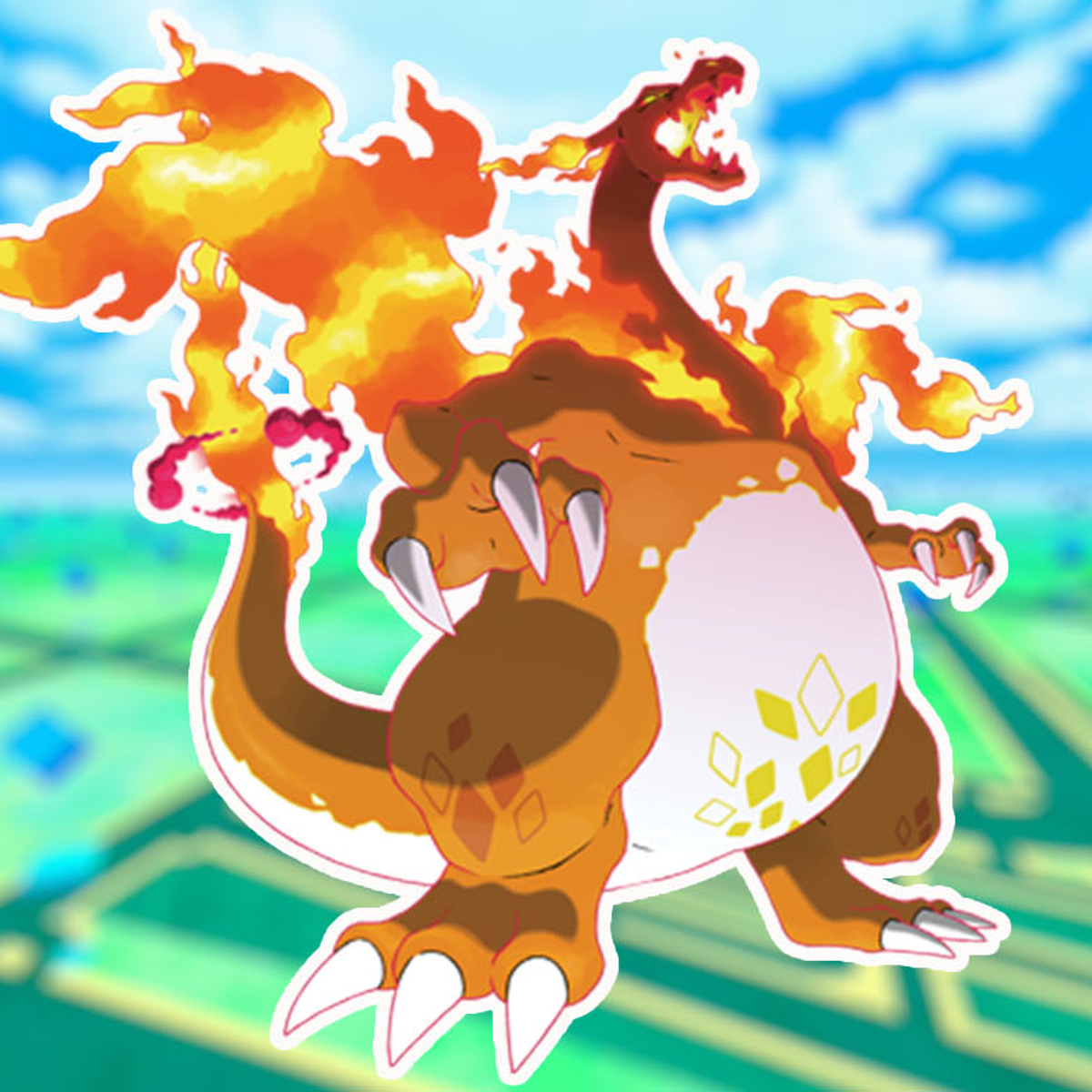 charizard gigantamax pokemon card VMAX Gold Foil proof acrylic case and featuring a striking image of the captivating character Gigantamax Charizard | Pokmon GO