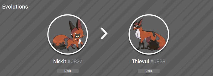 Nickit Type How to get Nickit and evolution Thievul in Pokémon Go | Eurogamer.net