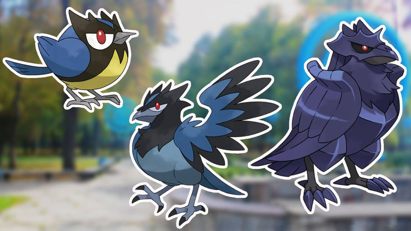 Pokemon Go Rookidee How to get Rookidee and evolution Corvisquire and Corviknight in ...