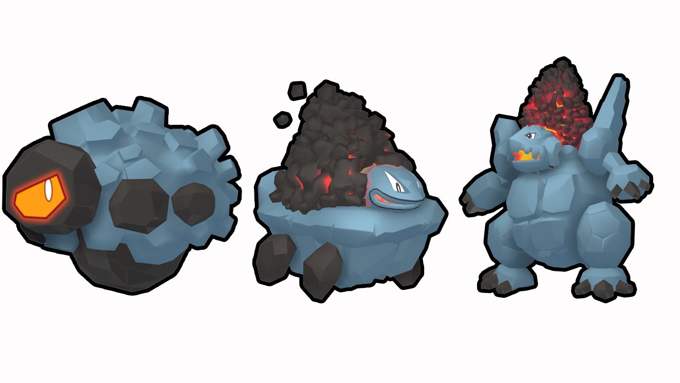 Evolution For Rolycoly How to get Rolycoly and evolutions Carkol and Coalossal in Pokémon Go ...