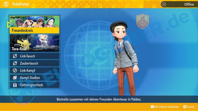 Das Poképortal in Pokémon Karmesin und Purpur.