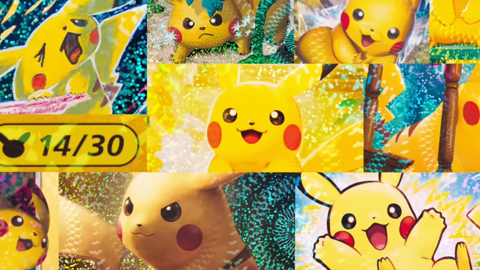 Pokémon TCG 30th Celebration set - Pikachu designs
