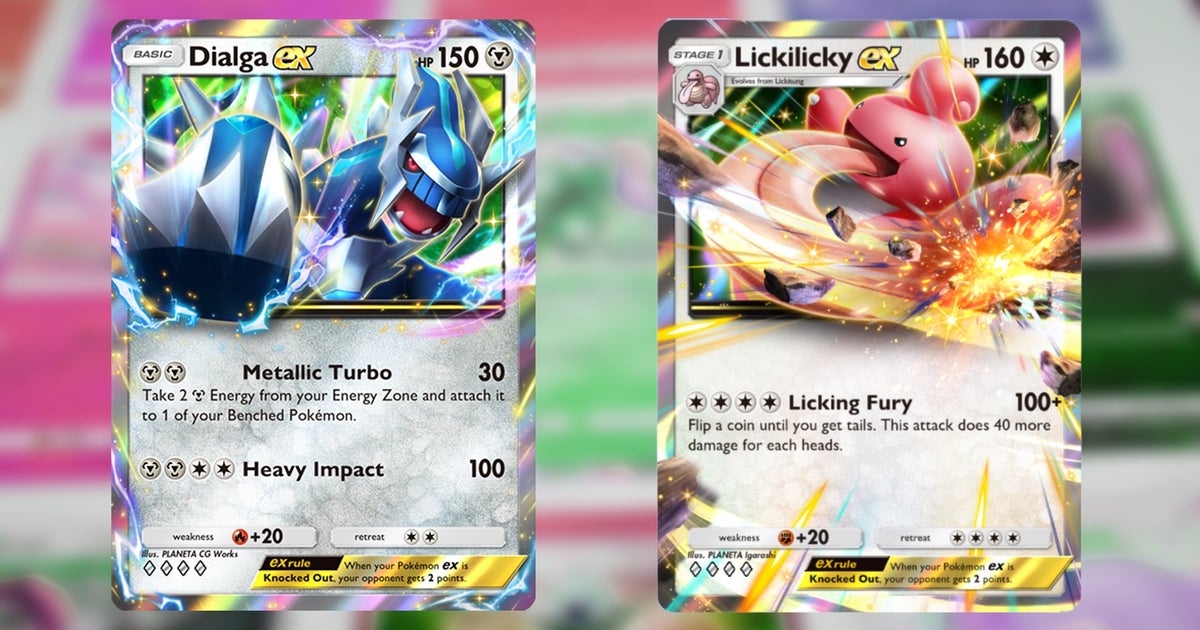 Pokemon TCG Pocket Dialga ex and Lickilicky ex deck guide and card list | VG247 Pokemon TCG Pocket Dialga ex and Lickilicky ex deck guide and card list | VG247