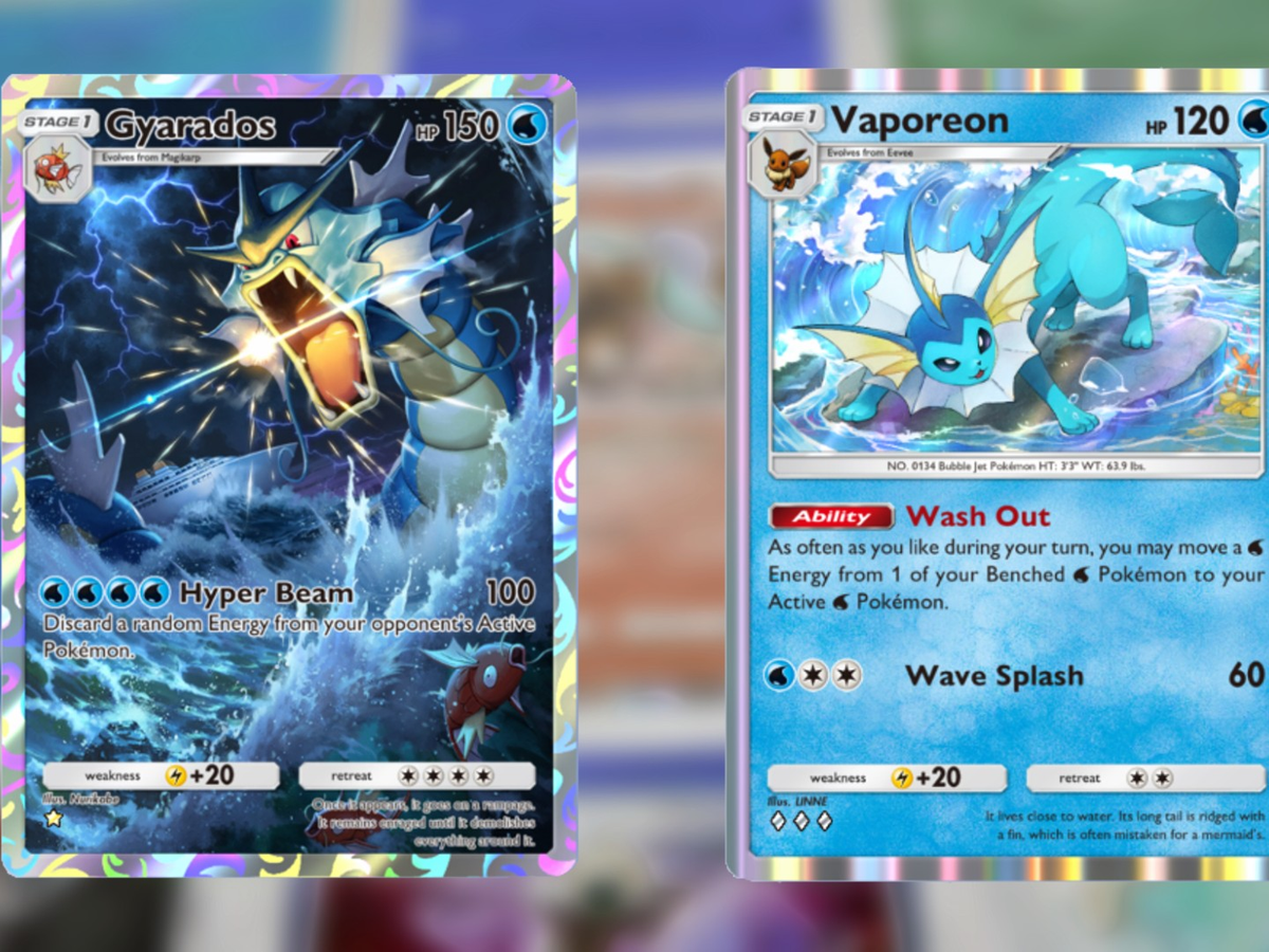 Pokemon TCG Pocket best Gyarados ex and Vaporeon deck - card list and guide | VG247 Pokemon TCG Pocket best Gyarados ex and Vaporeon deck - card list and guide | VG247