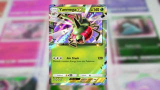 The Yanmega ex card in Pokemon TCG Pocket is shown