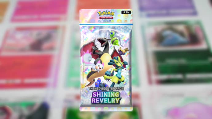 The artwork for the Shining Revelry booster pack in Pokemon TCG Pocket is shown