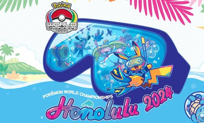 Pokémon artwork showing the franchise’s creatures snorkeling.