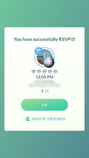 Pokémon Go RSVP Feature: A Comprehensive Guide to Raid Planning 7 Confirming a raid RSVP in Pokémon Go.
