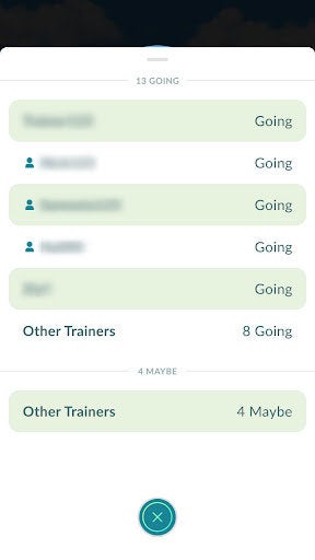 Pokémon Go RSVP Feature: A Comprehensive Guide to Raid Planning 6 The accepted RSVP Raids on Pokémon Go.