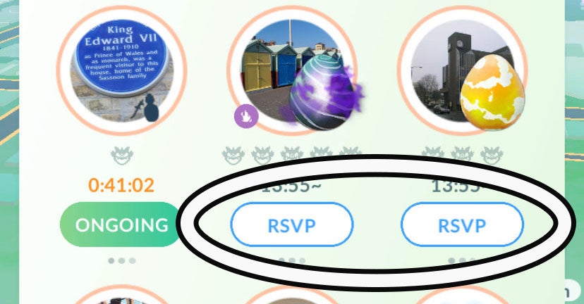 Pokémon Go RSVP Feature: A Comprehensive Guide to Raid Planning 3 The RSVP button in the raid menu in Pokémon Go.