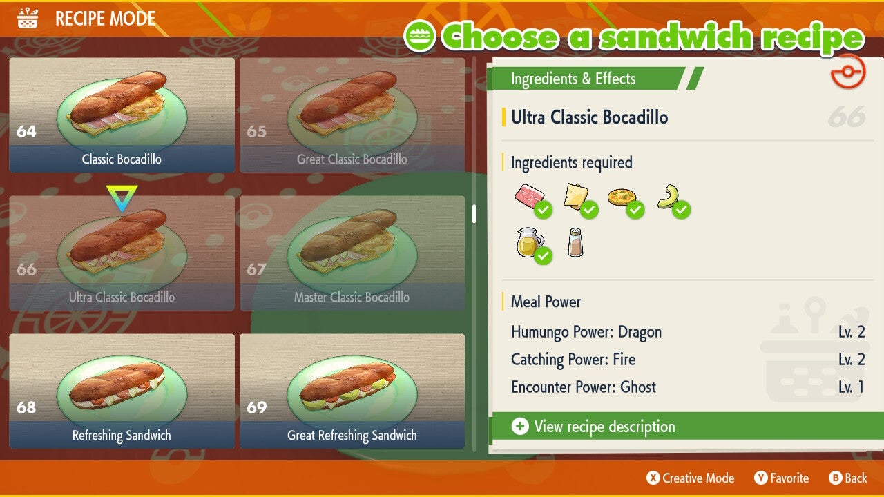 Pokémon Scarlet and Violet Sandwich making guide and best sandwich recipes | Eurogamer.net