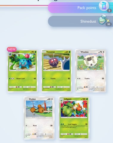 Pokmon TCG Pocket Shinedust explained | Eurogamer.net Pokmon TCG Pocket Shinedust explained | Eurogamer.net
