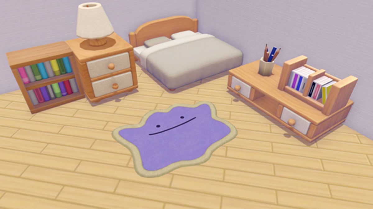 Pokémon Pokopia - Ditto rug