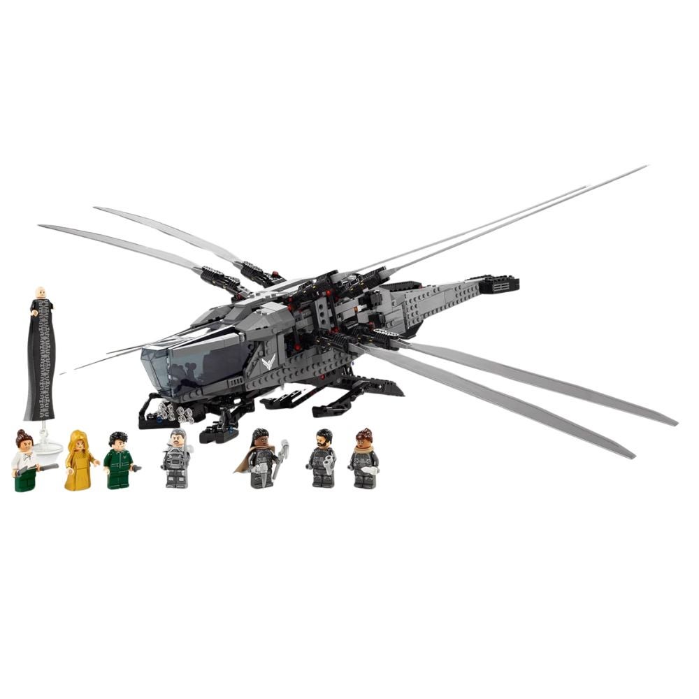 LEGO Icons Dune Atreides Royal Ornithopter 10327 on a white background