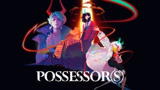 Artwork of Posessor(s) showing multiple colourful animated characters on a black background