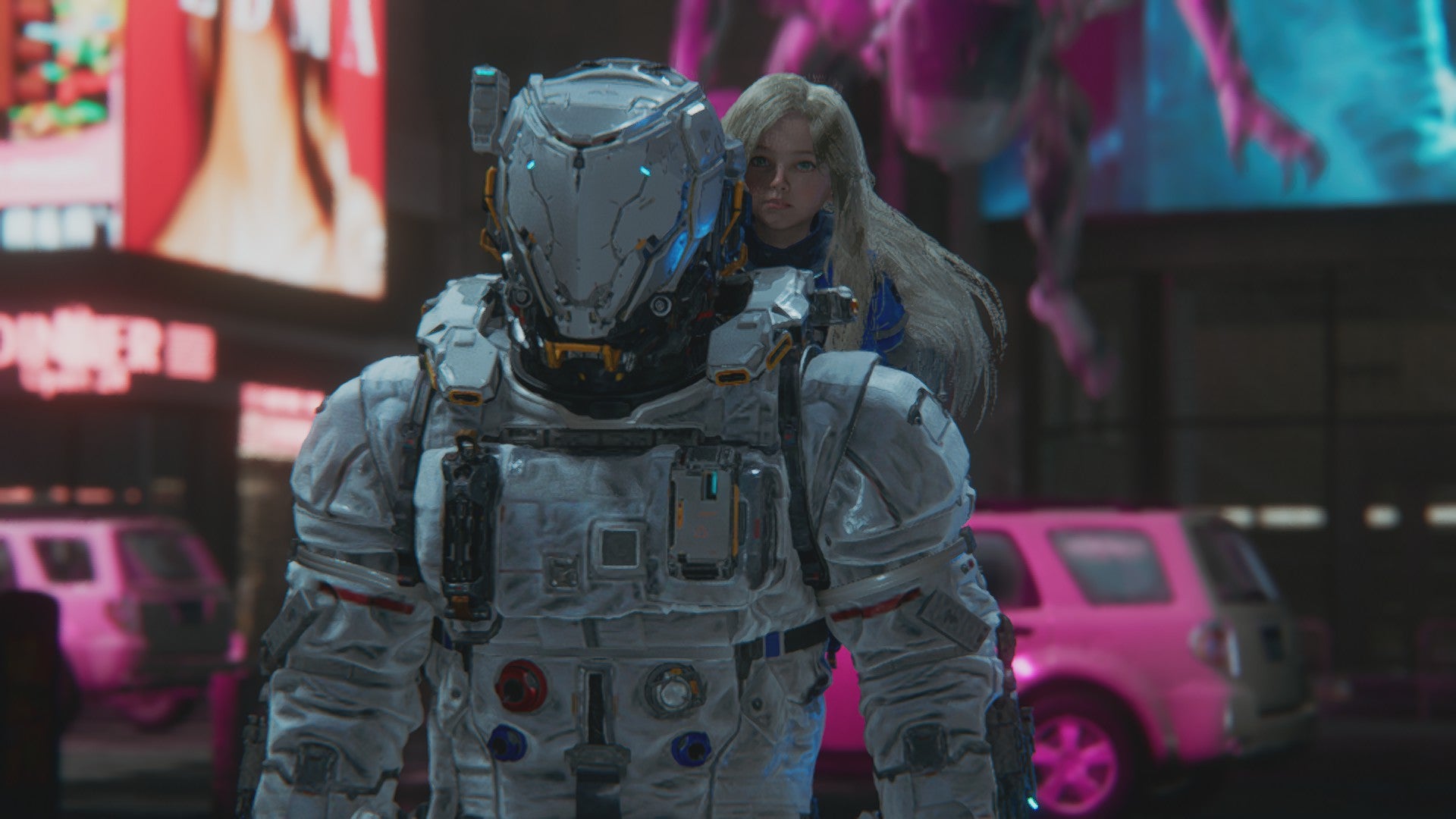 Diana and Hugh can be seen in Sector 02 in Pragmata.