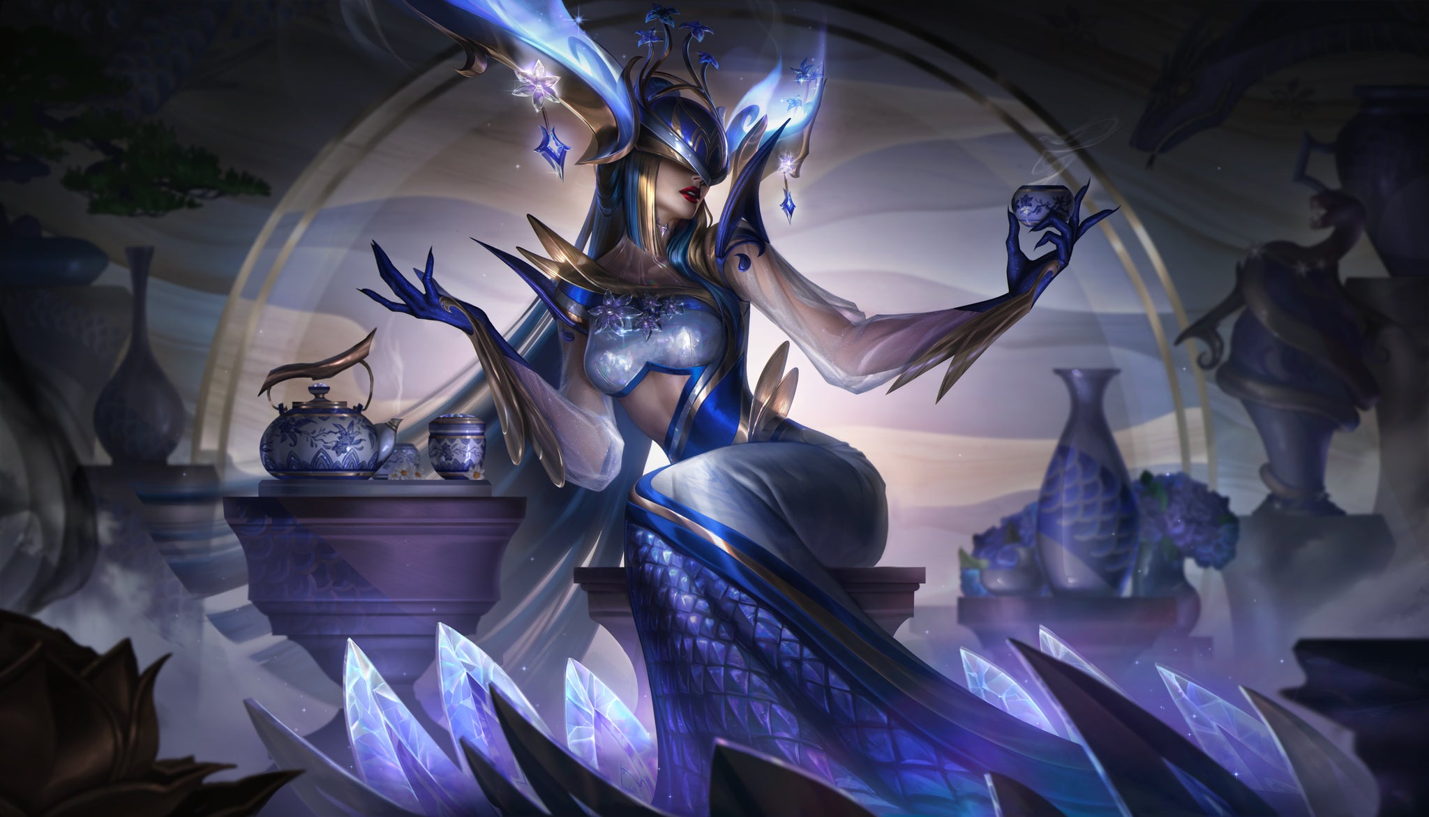 Prestige Porcelain Lissandra splash art for League of Legends - 5