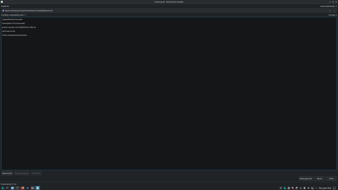 Linux per il gaming: ora è una valida alternativa a Windows 4 The ProtonUp-QT software interface.
