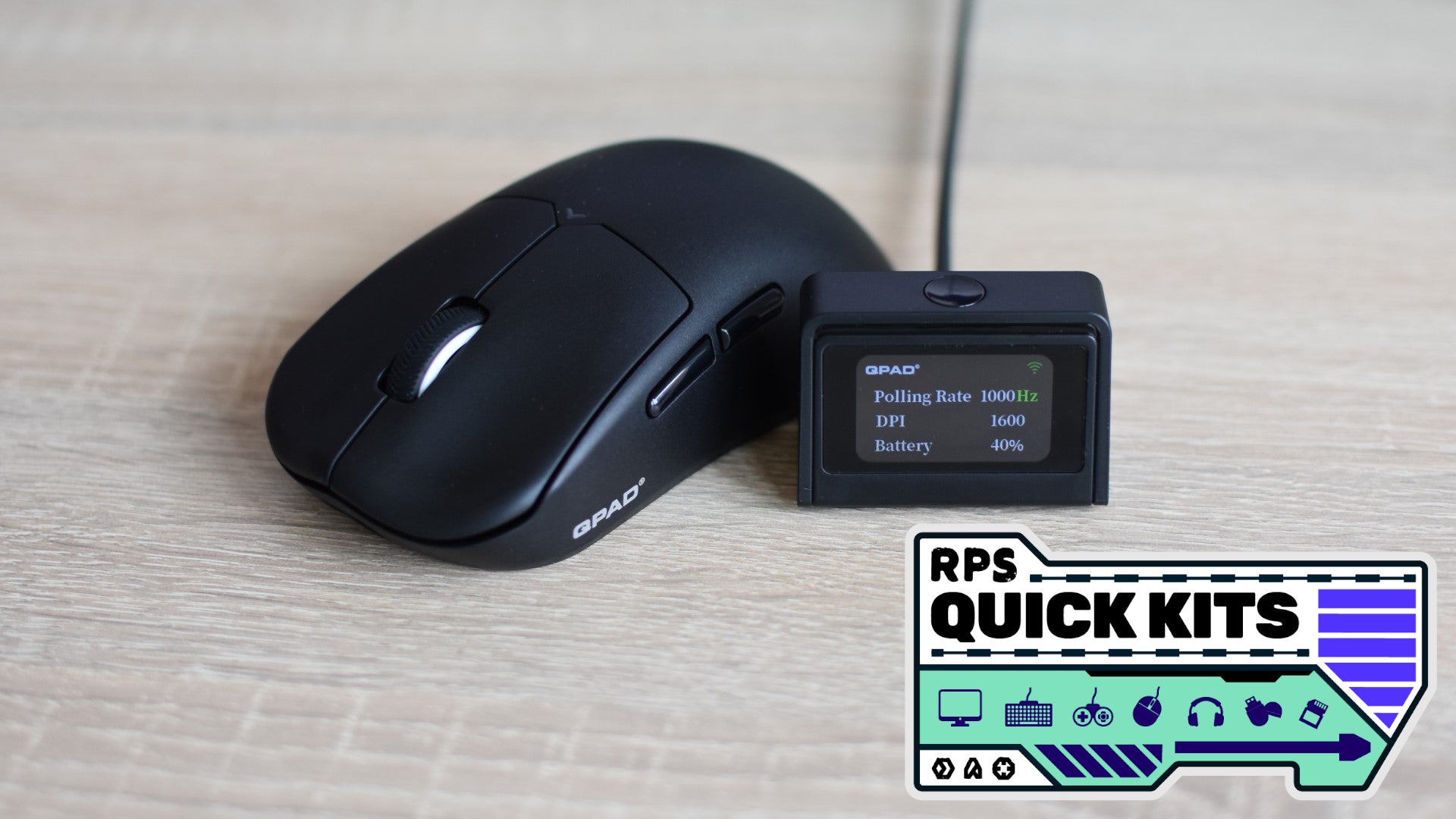 QPAD Mark Model 3 gaming mouse review: cute screen, but a middling mouse