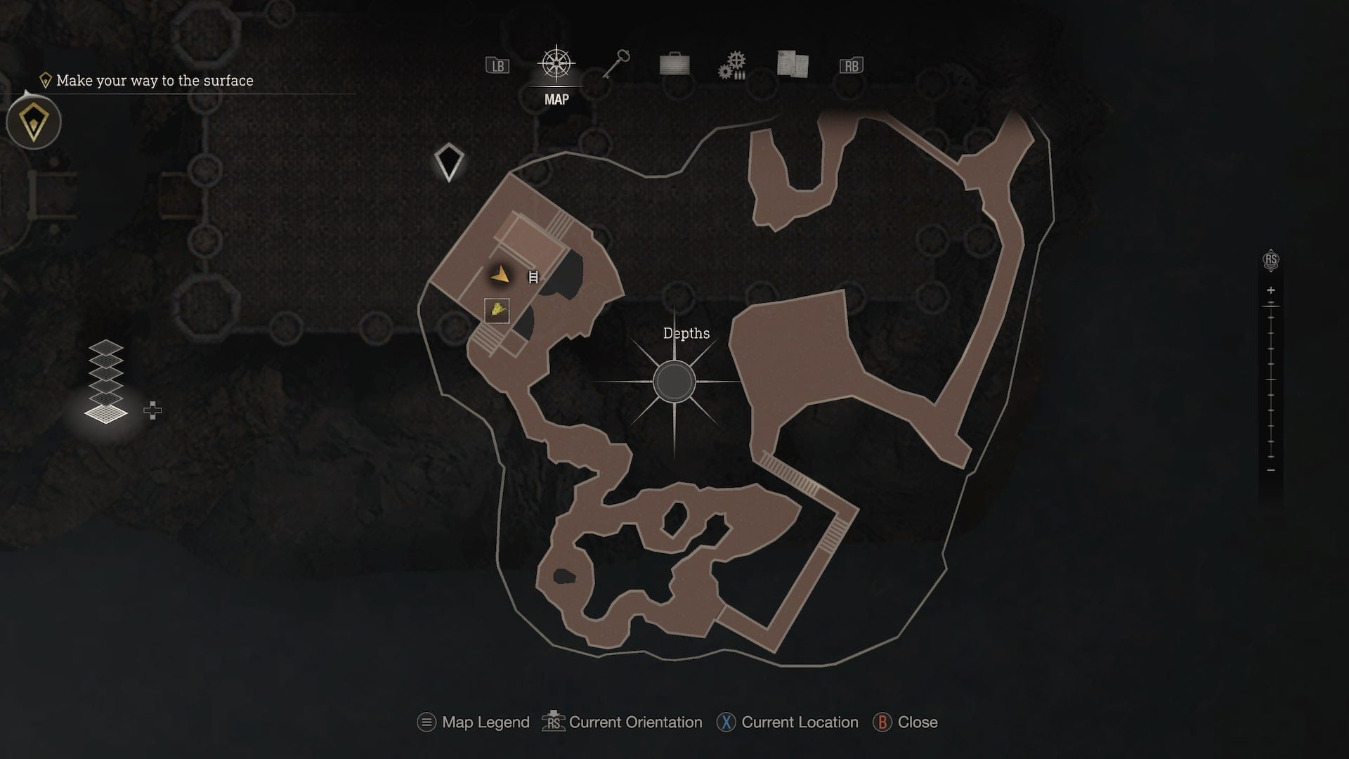 A map of the depths in Resident Evil 4 Remake - 5