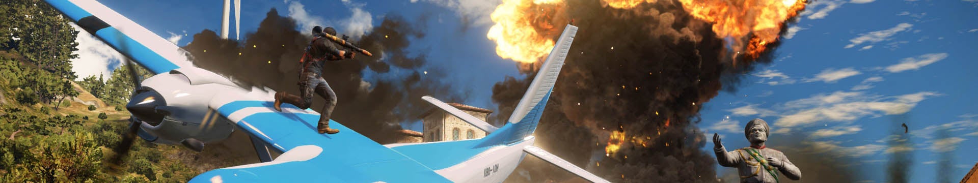 Only Just Cause can fit this much action into such a narrow image. - 62