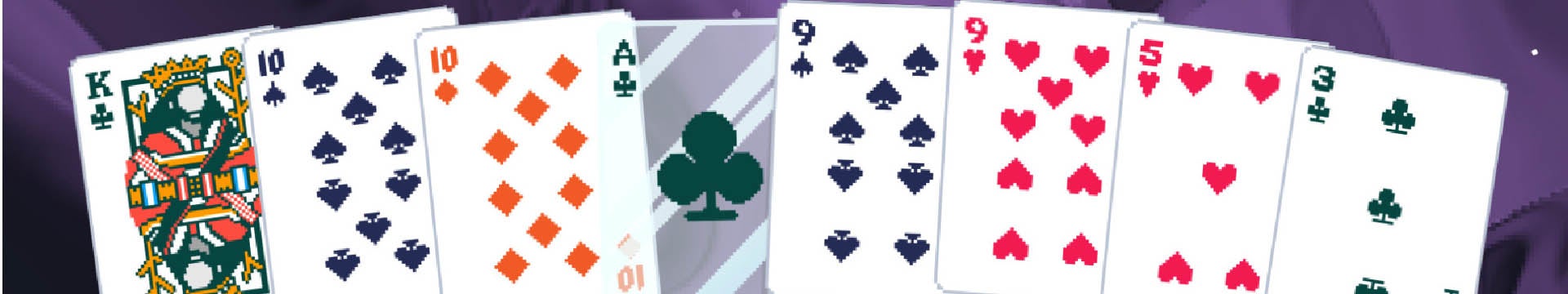 A hand of cards are spread out in front of the player in Balatro - 23