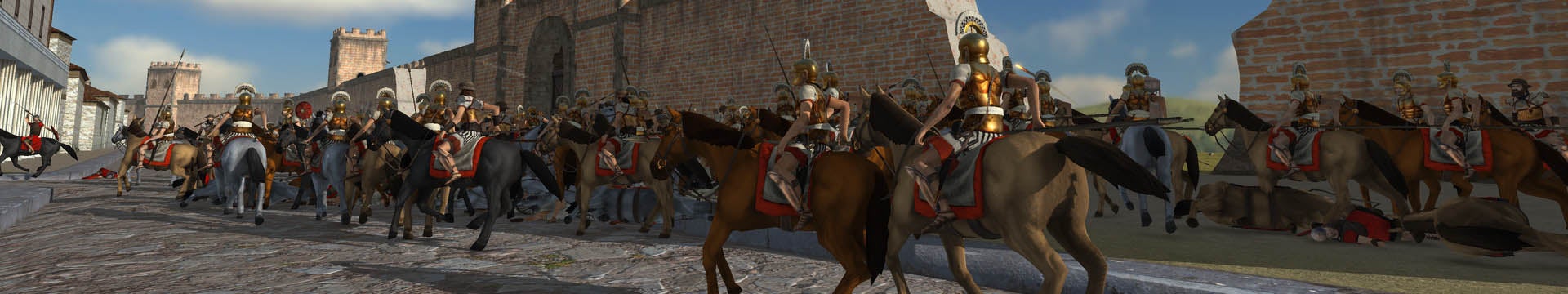 Romans battle their enemies in Rome: Total War - 86