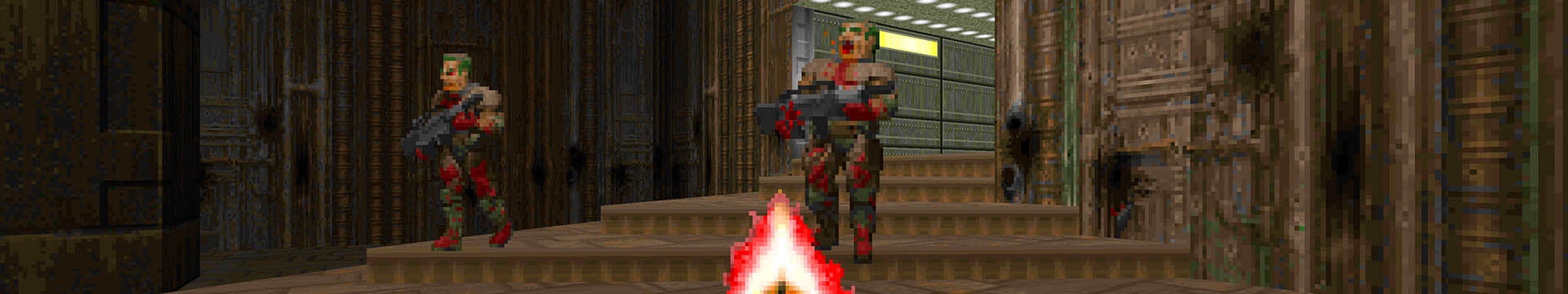 The Doom Slayer guns down hell marines in Doom - 83