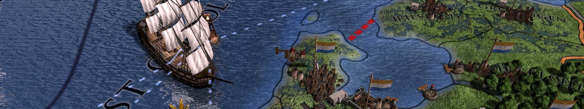A ships sales along the coast in Europa Universalis - 56