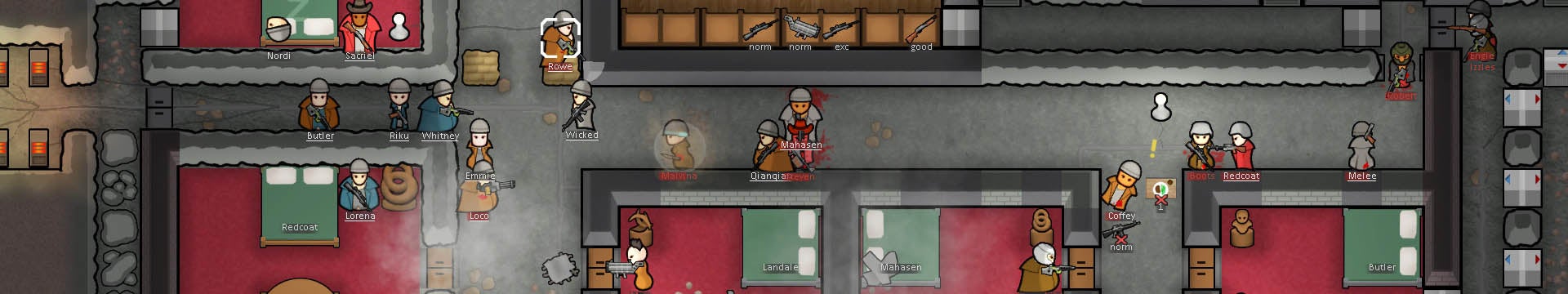 A community of space colonists battle one another in RimWorld - 81