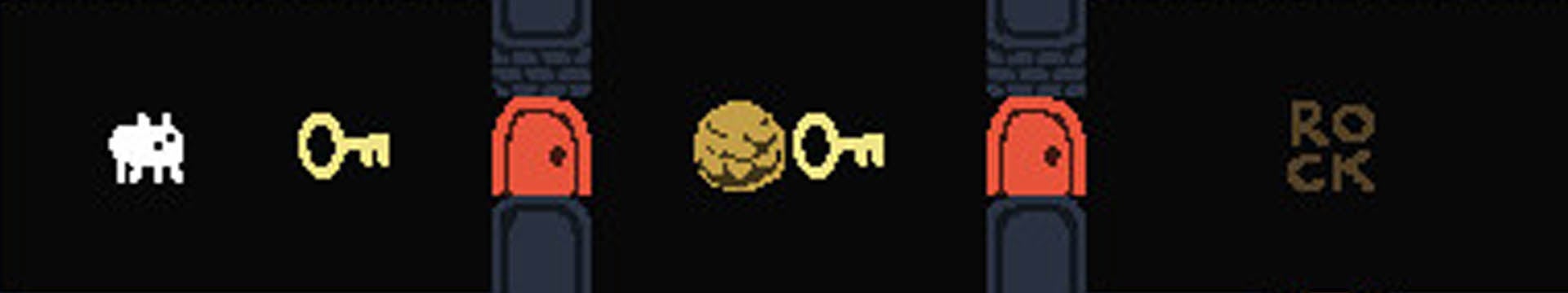 Characters move keys in Baba Is You