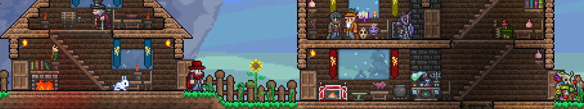 A player constructs an impressive house in Terraria - 10