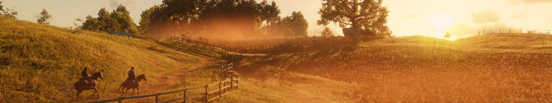 A shot of cowboys in a field in Red Dead Redemption 2 - 68