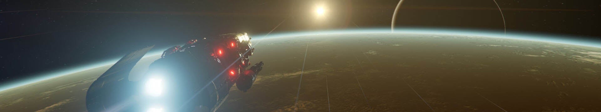 A spaceship flies through the solar system in X4: Foundations - 3