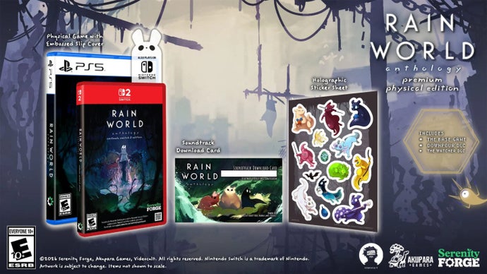 Portada y contenido de Rain World Anthology