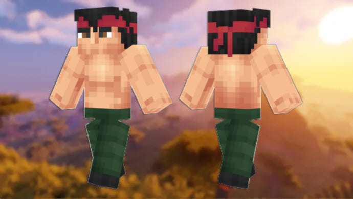 A John Rambo Minecraft skin