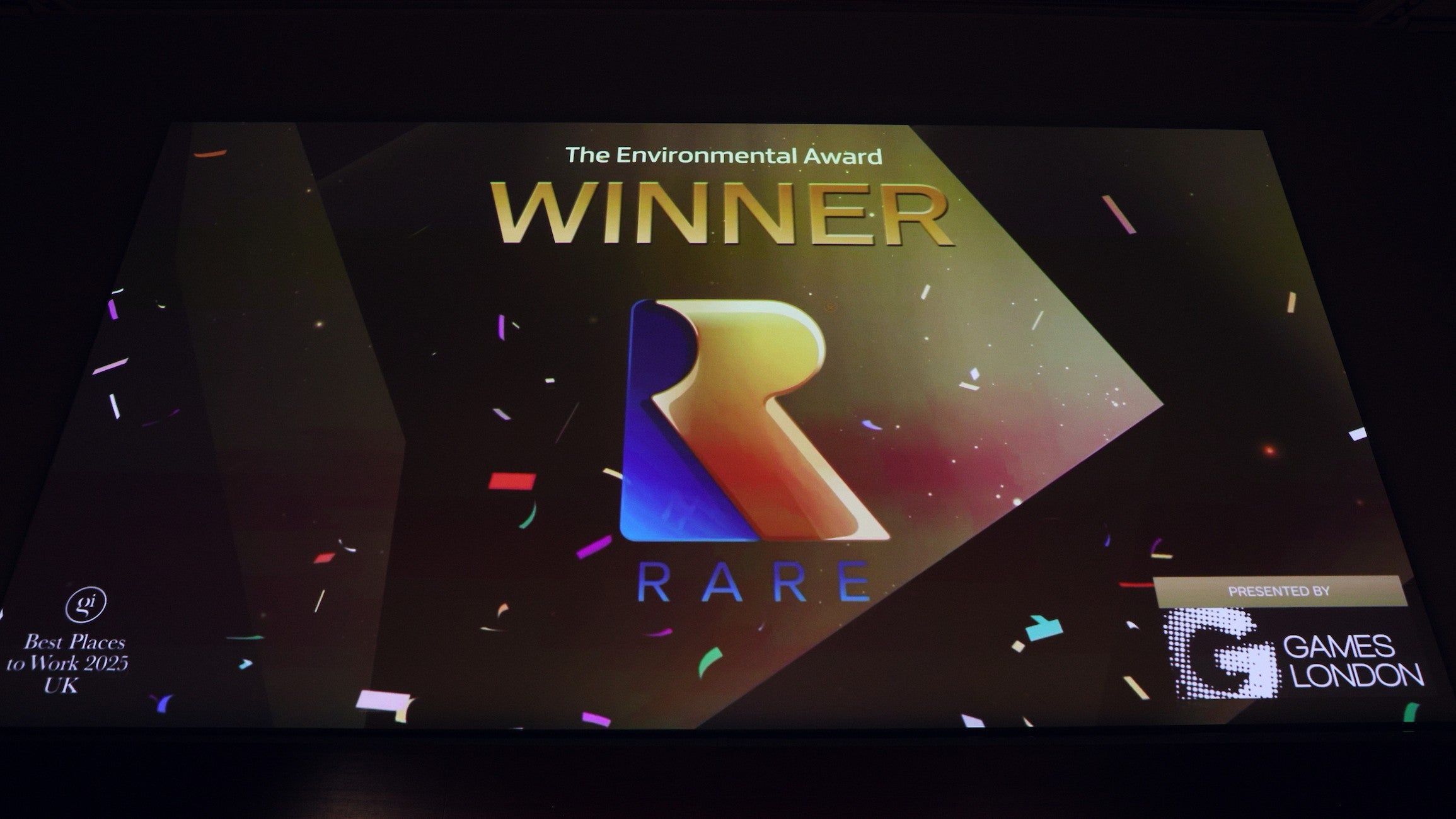 Rare picked up the Environmental Award for the second year in a row