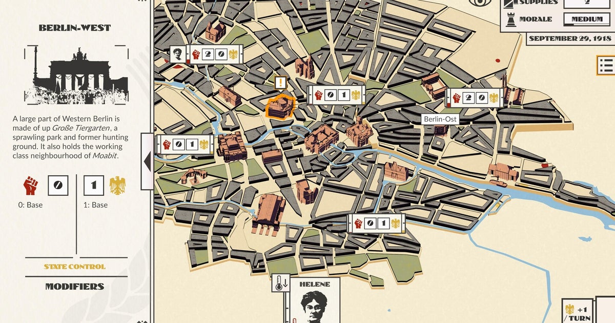 Overthrow the Kaiser in Red Echoes: Berlin, a Weimar-era turn-based strategy game in the style of Suzerain Overthrow the Kaiser in Red Echoes: Berlin, a Weimar-era turn-based strategy game in the style of Suzerain