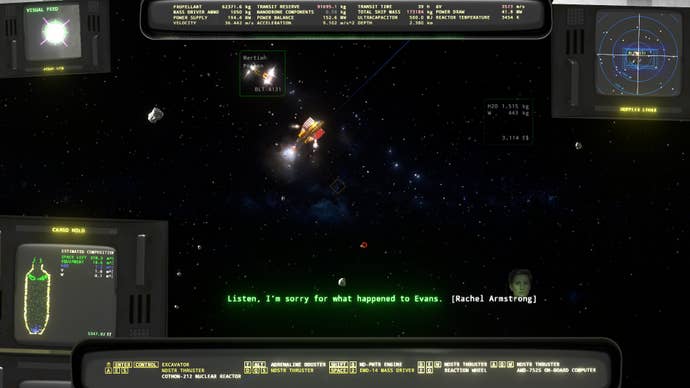 A little spaceship in the depths of space receives as message from another ship V: Rings of Saturn