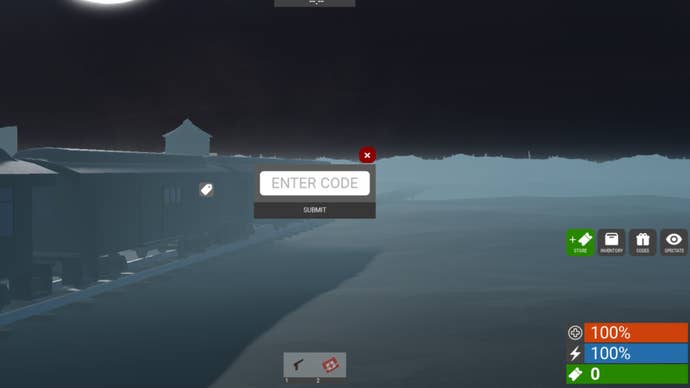 Roblox Edward the Man-Eating Train Code Redemption Menu