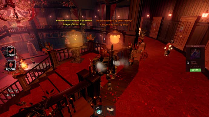 The rewards for winning The Haunt costume contest inside bell jars in Roblox.