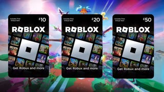 £10, £20 and £50 Roblox gift cards.