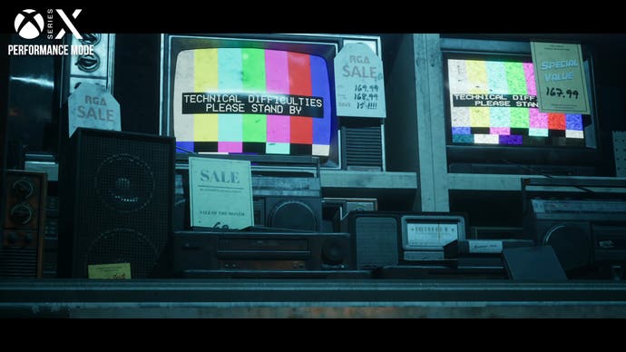 robocop: rogue city screenshot showing CRT monitors