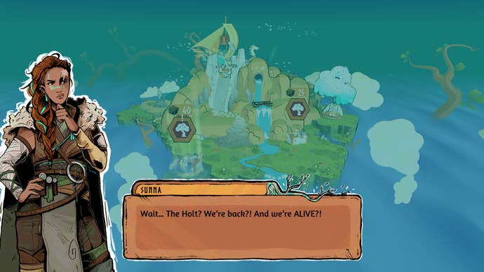 A Viking leader expresses surprise at still being alive in Roots Of Yggdrasil