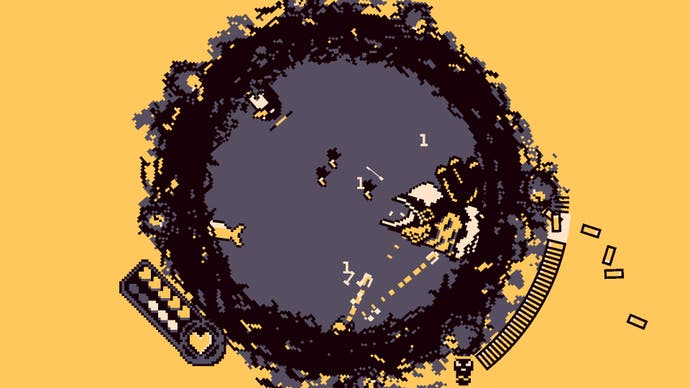 Roto Force - frantic action in a circular screen