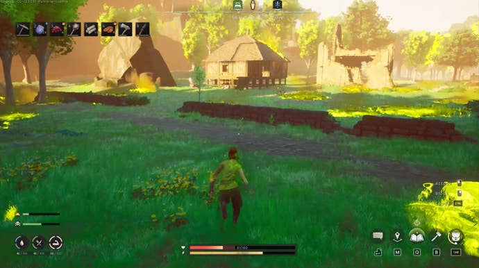 Trying to avoid the poison created by the dragon in RuneScape: Dragonwilds.