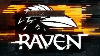 Raven Software COD inspired studio logo showing a bird with its eyes blacked out at the word RAVEN written below