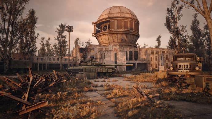 An abandoned facility in Stalker 2
