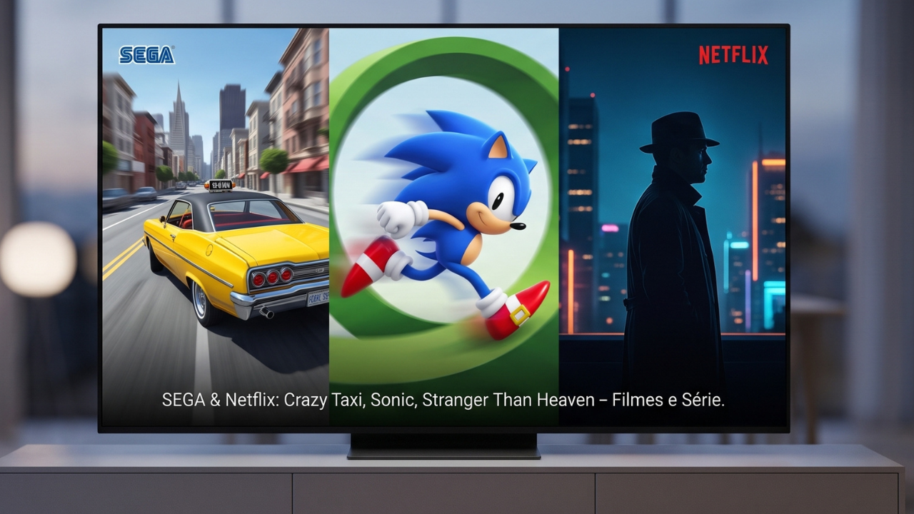 A caminho da Netflix: SEGA anuncia filmes de Crazy Taxi, Stranger Than Heaven e série do Sonic
