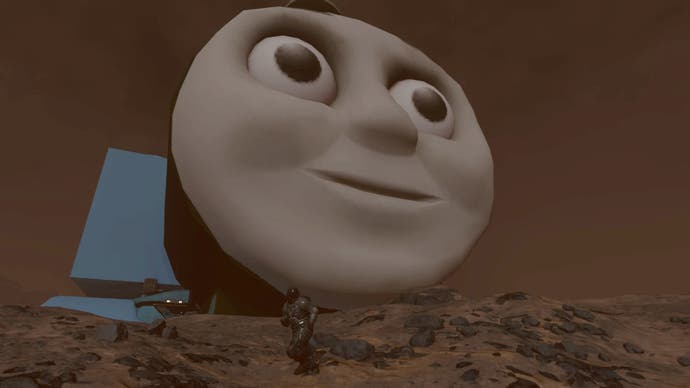Thomas once more looms over Starfield's space-exploring protagonist.